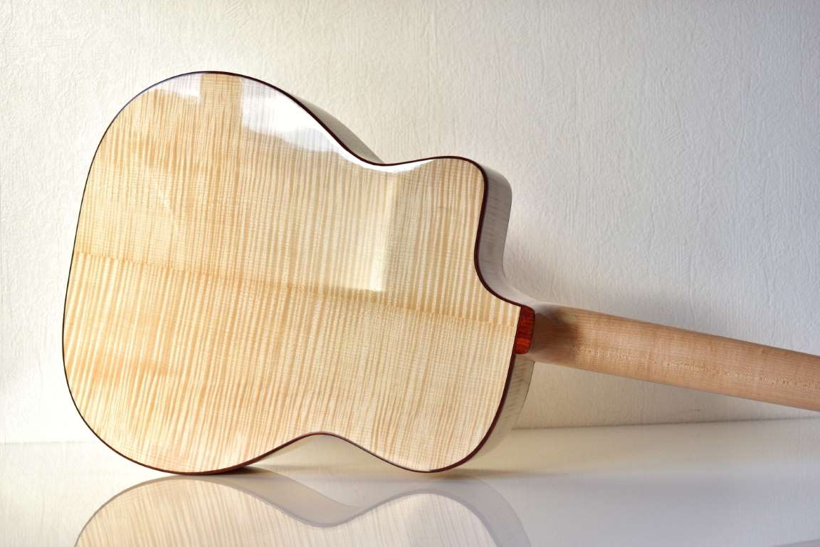 Back is flamed maple over 30 years old